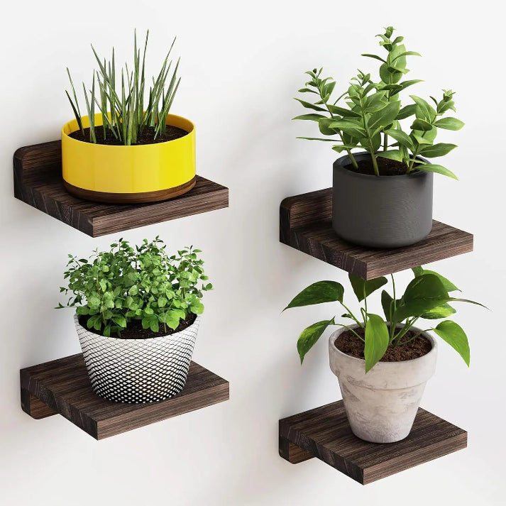 4-Piece Flair Wall Shelves